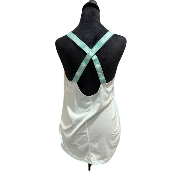 NIKE Women's White Dri-Fit Tank Top With Mint Green Size Small - Picture 4 of 6